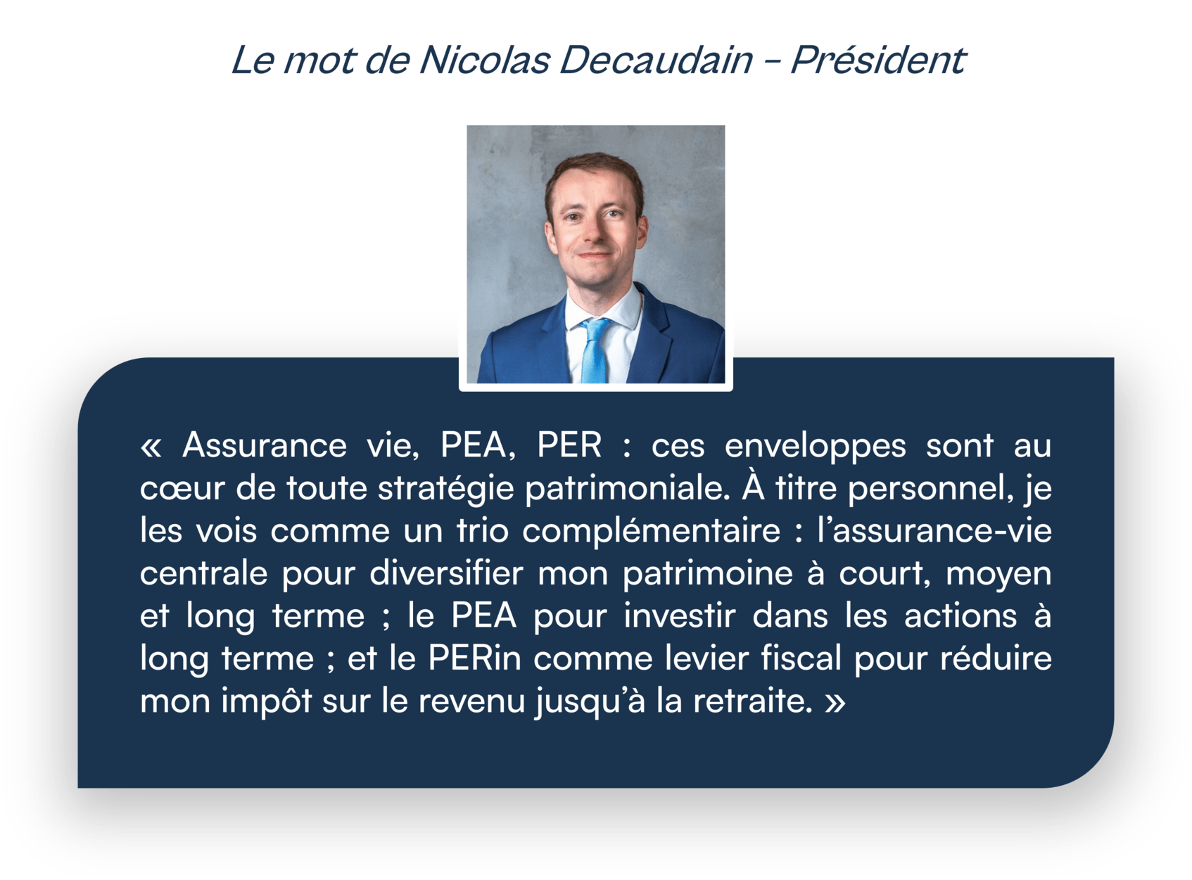 assurance vie per pea avis