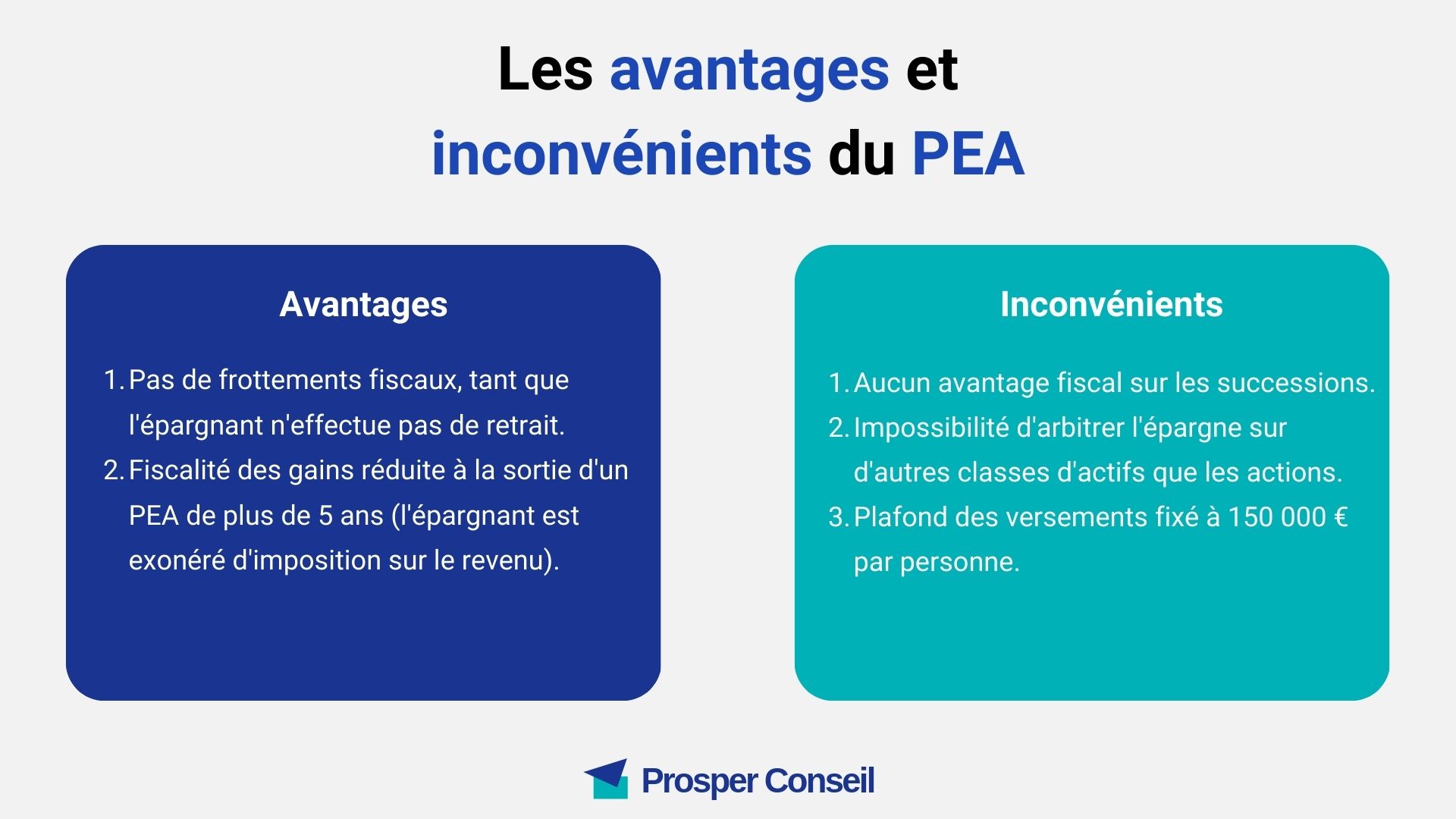 PEA tout savoir sur le fonctionnement du plan d’épargne en actions Prosper Conseil