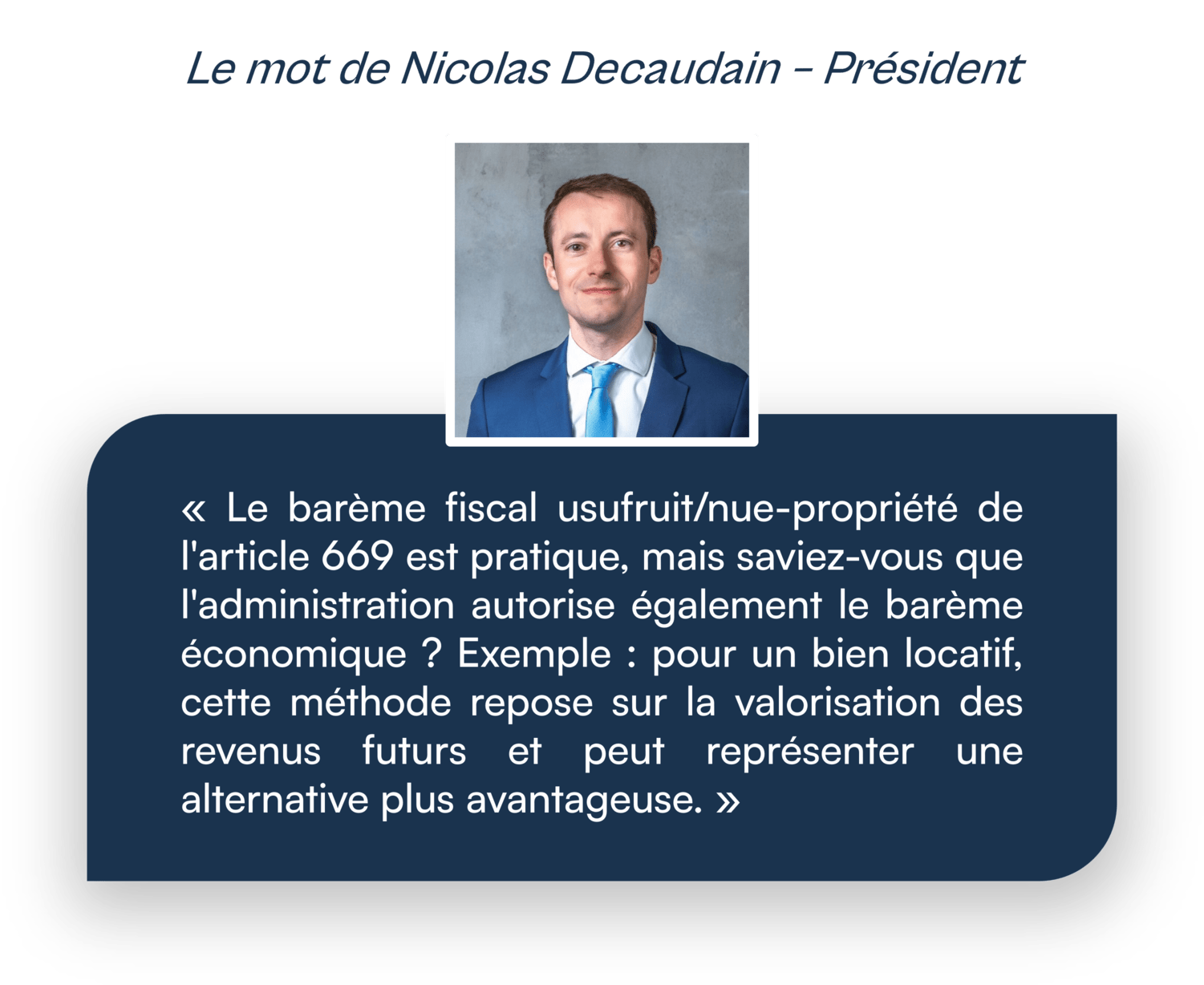 barème fiscal usufruit nue propriété avis