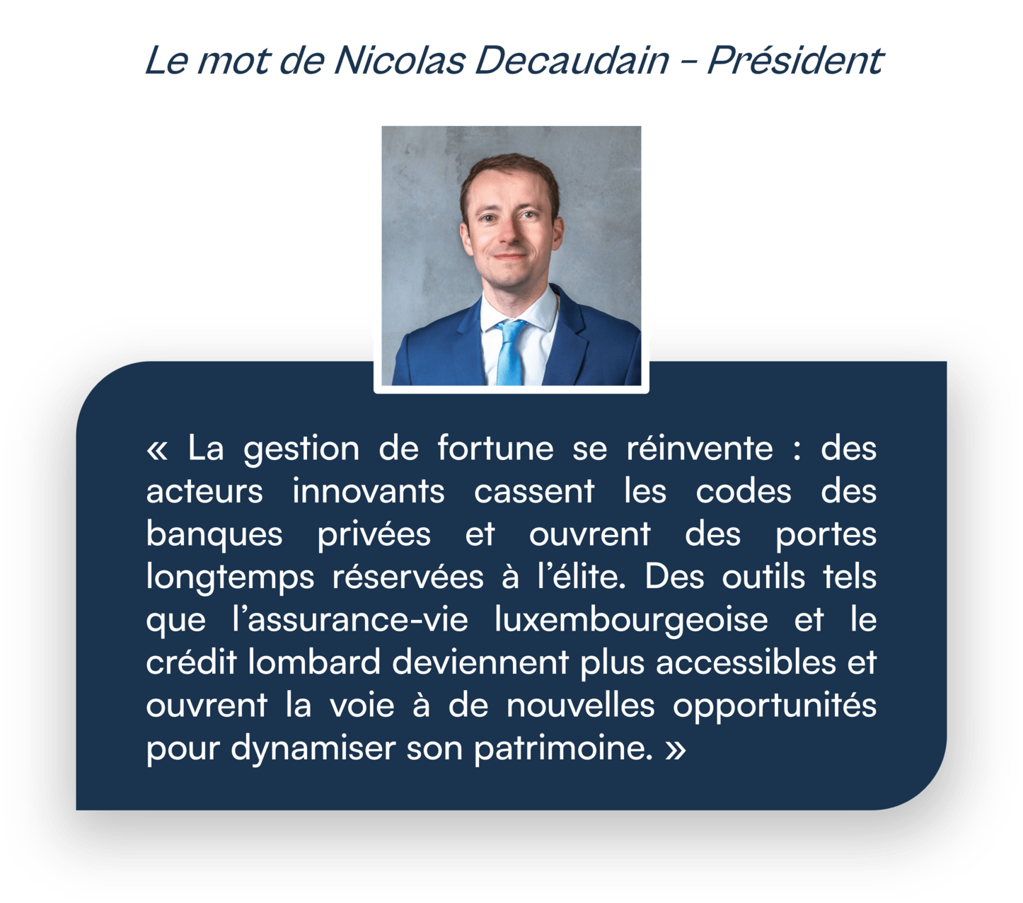 gestion de fortune montant minimum 