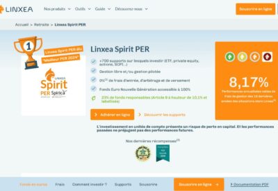 Avis sur Linxea Spirit PER : le meilleur du marché ?