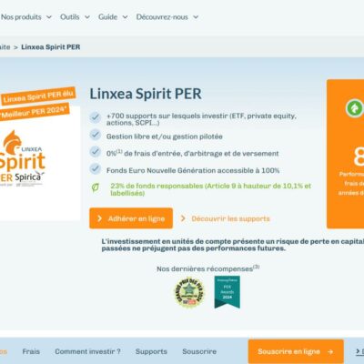 Avis sur Linxea Spirit PER : le meilleur du marché ?