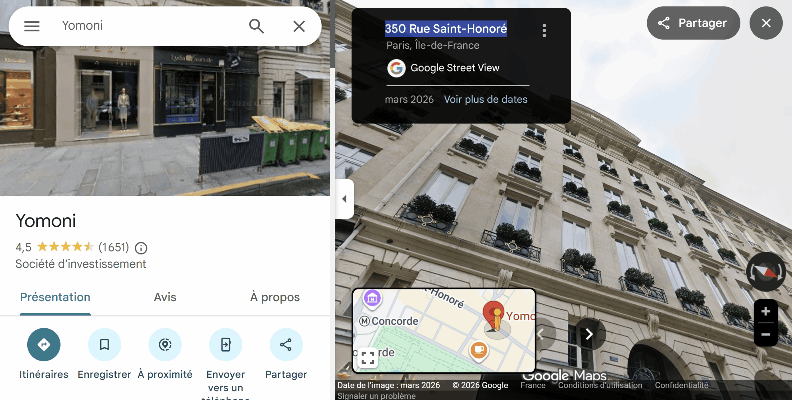 avis clients yomoni google