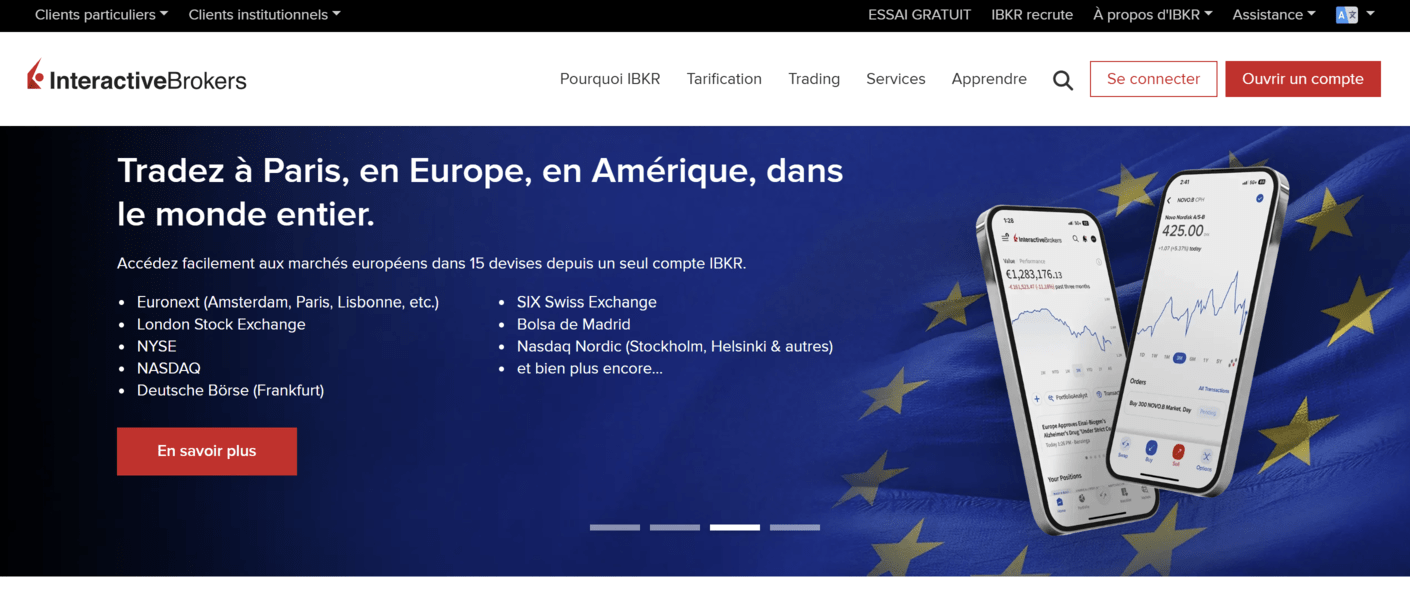 Compte-titres IBKR univers d'investissement