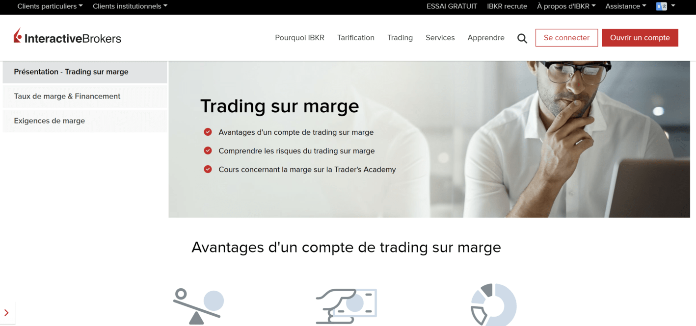 ibkr compte sur marge