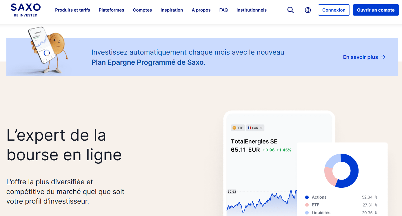 saxo banque be invested