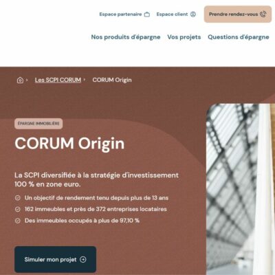 Avis Corum Origin 2025 : rendement, frais, fiscalité et retour d’expérience