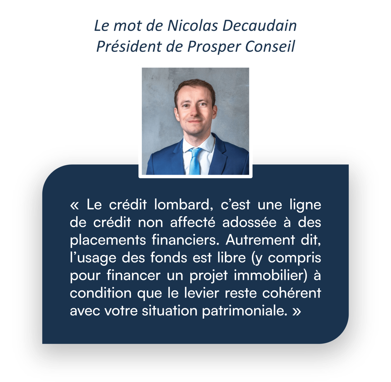 credit lombard immobilier