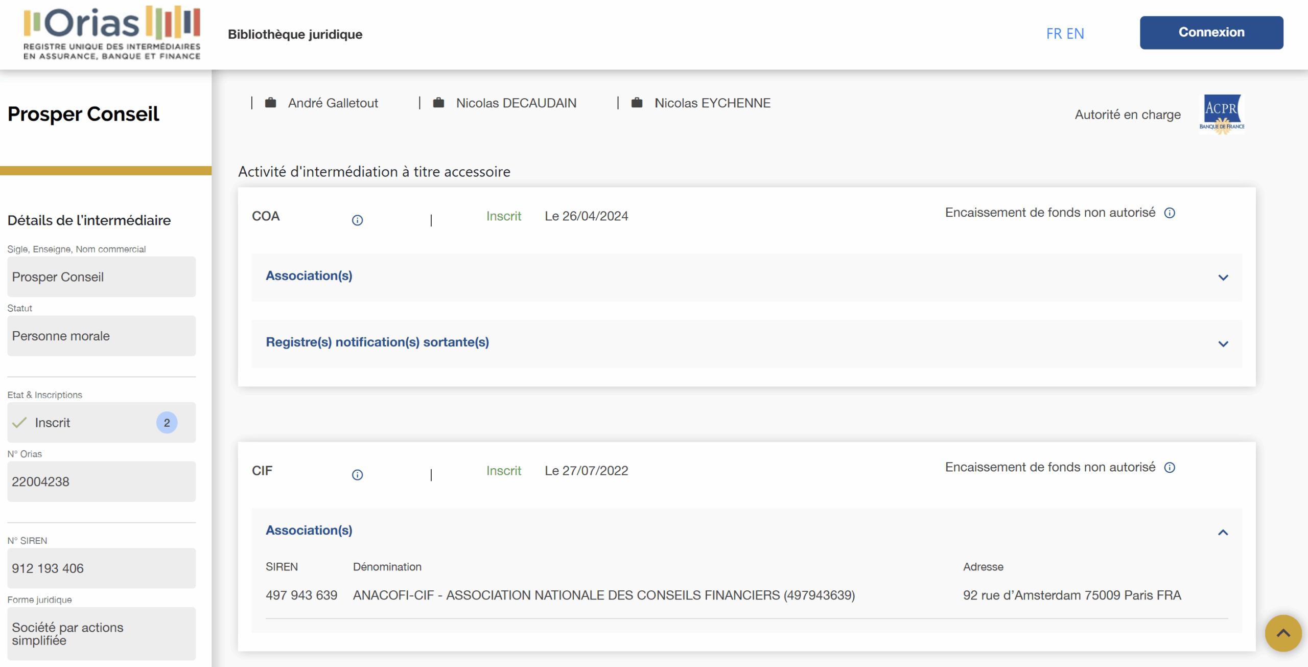 conseiller en investissement financier prosper conseil