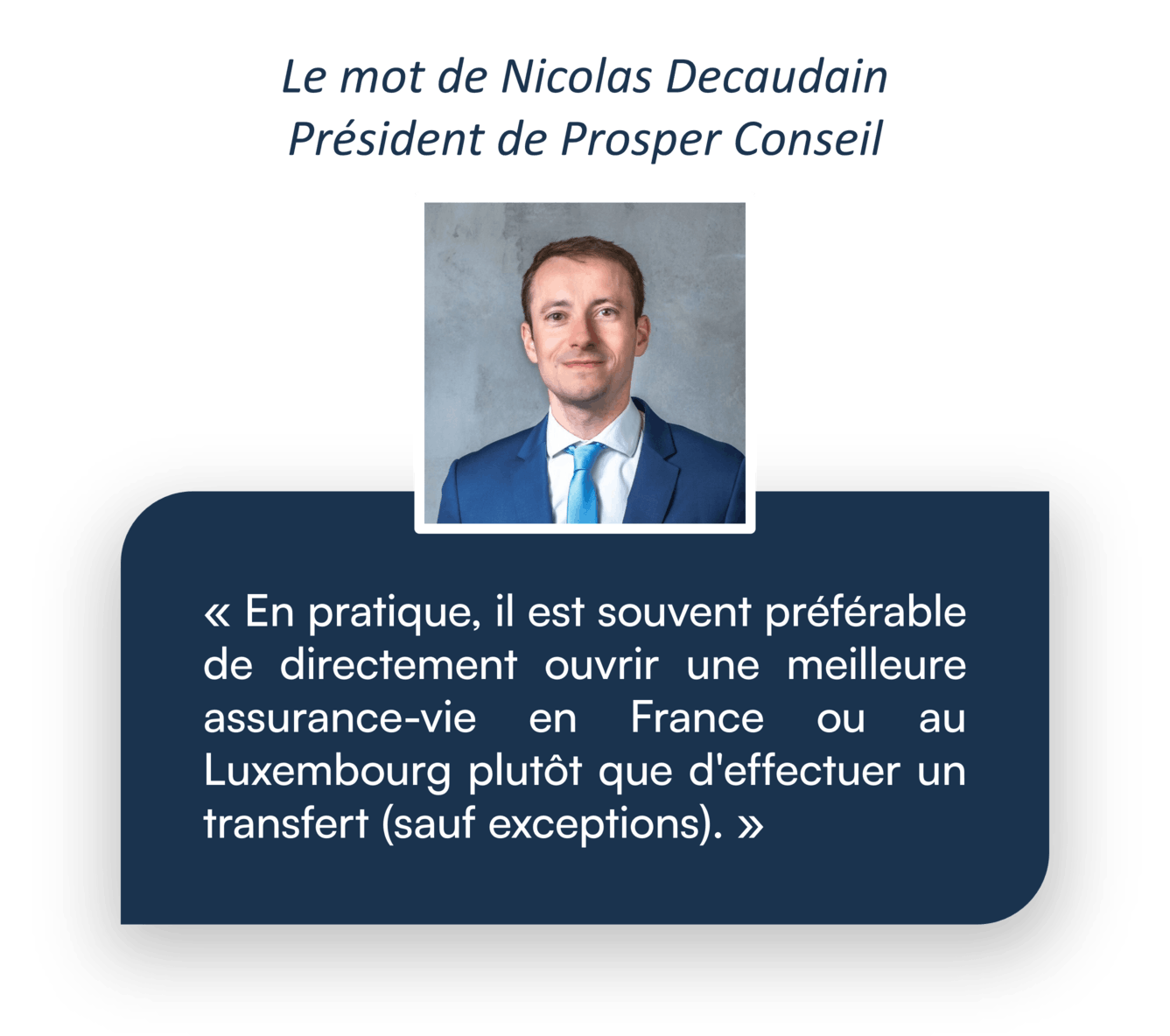 transfert assurance vie