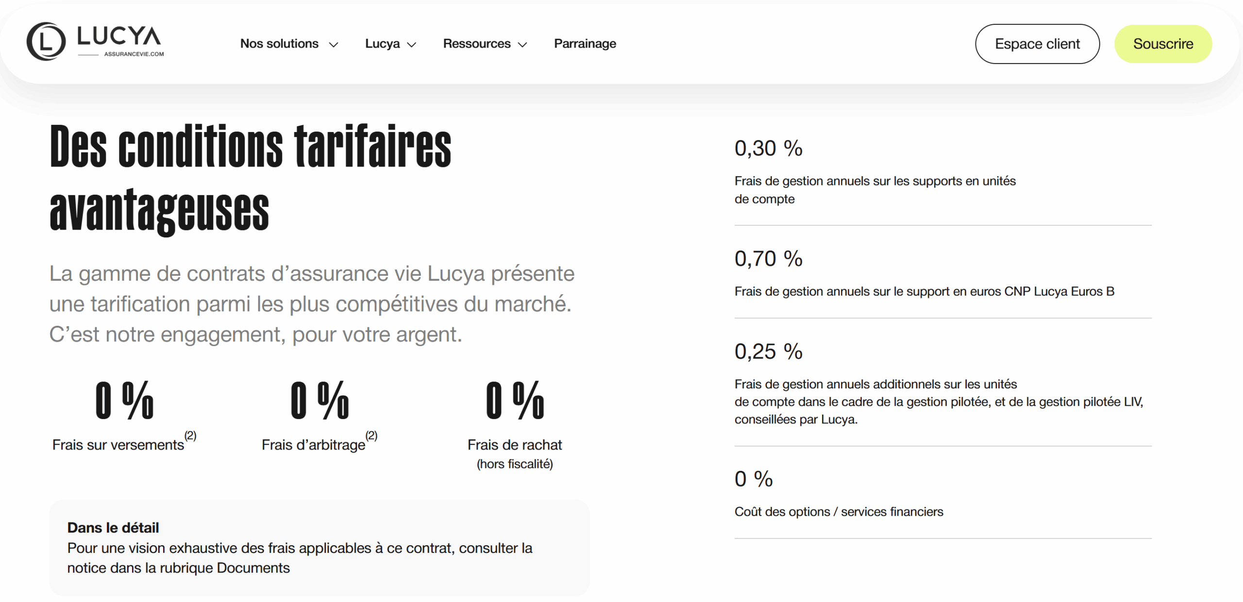 avis frais lucya cnp