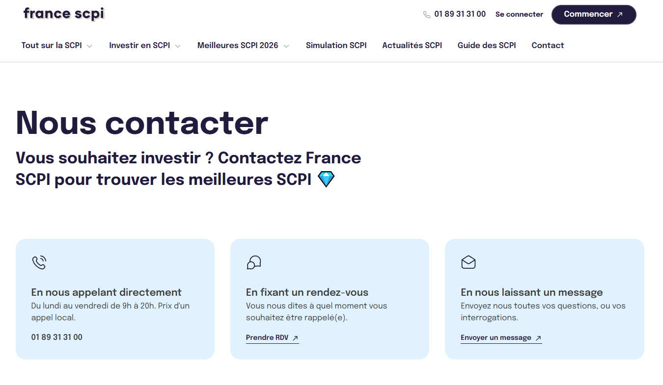 accompagnement France SCPI
